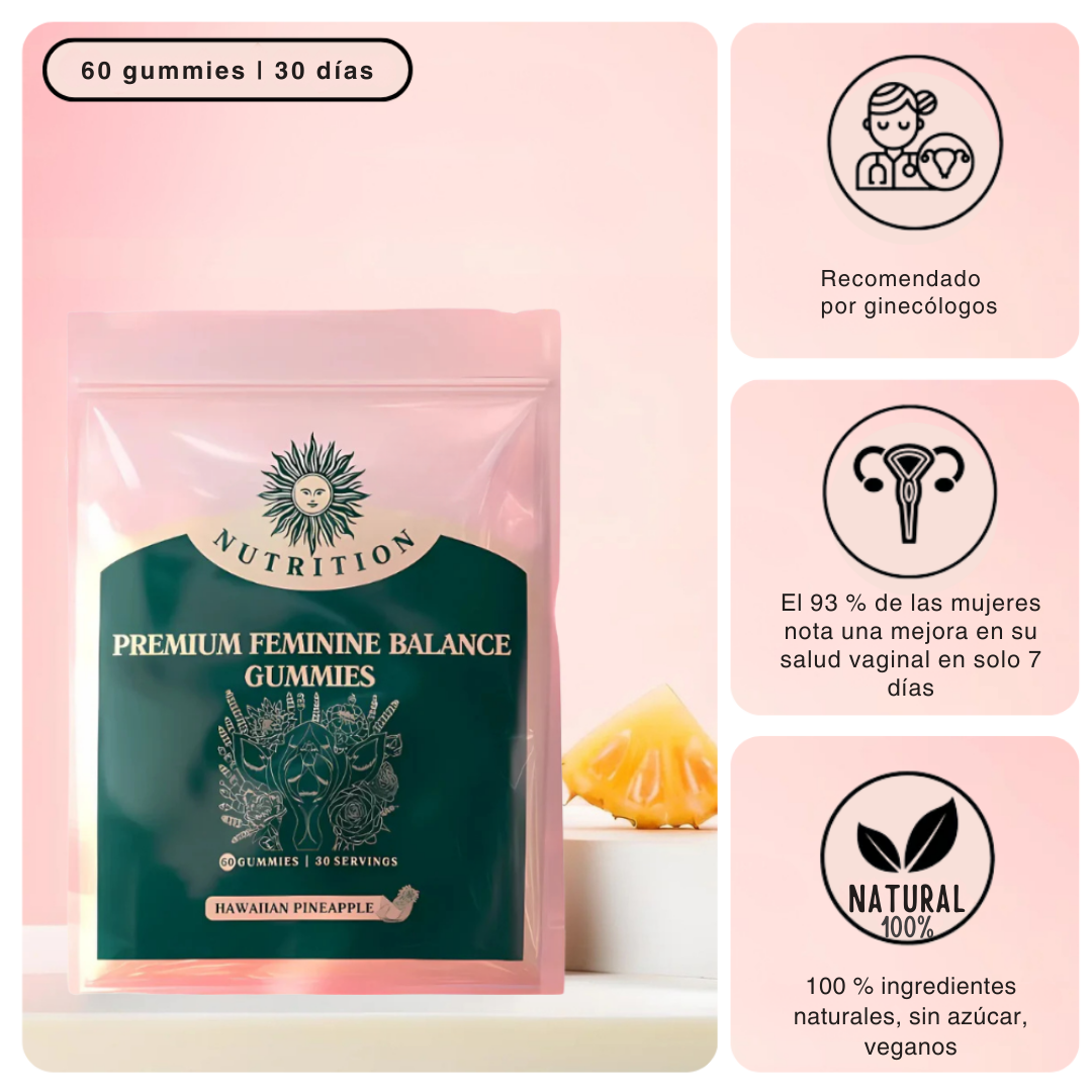 Vitaminas en gomitas para el equilibrio íntimo